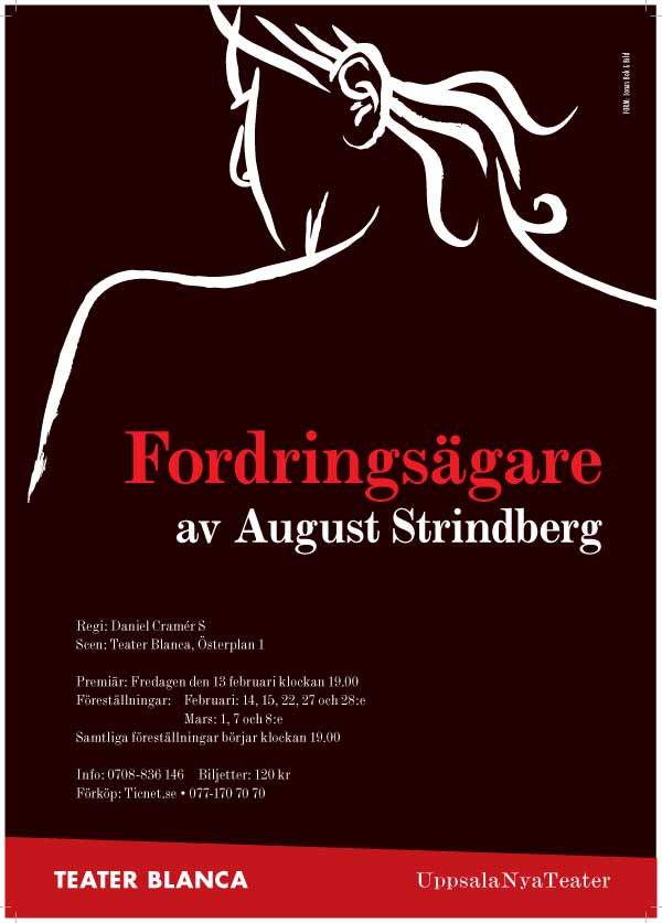 Affisch Fordrings�garen av August Strindberg