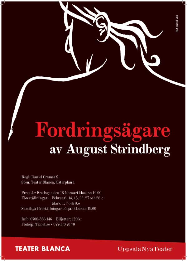 Affisch Fordringsgaren av August Strindberg