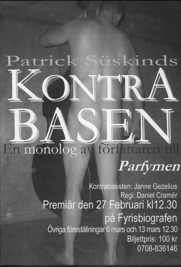 Affisch Kontrabasen av Patrick S�skinds